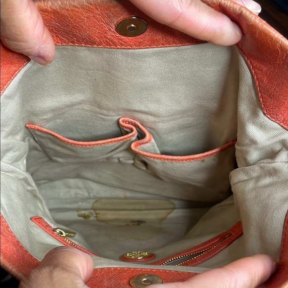 Tory Burch 3 way Orange Leather Crossbody Bag - Picture 13 of 13